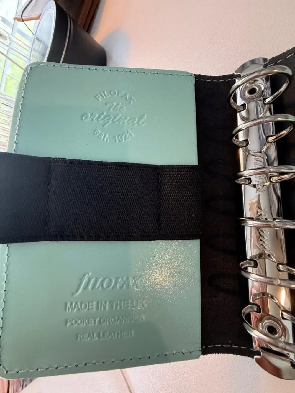 Filofax The Original Pocket Organizer Real Leather Duck Egg Planner